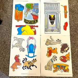Vintage Judy Instructo Lady and the Tramp Flannelboard Story